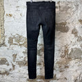 Amiri Faded Black Distressed Denim Jeans Sz 34