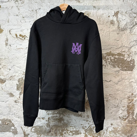 Amiri Purple MA Hoodie Black Sz M