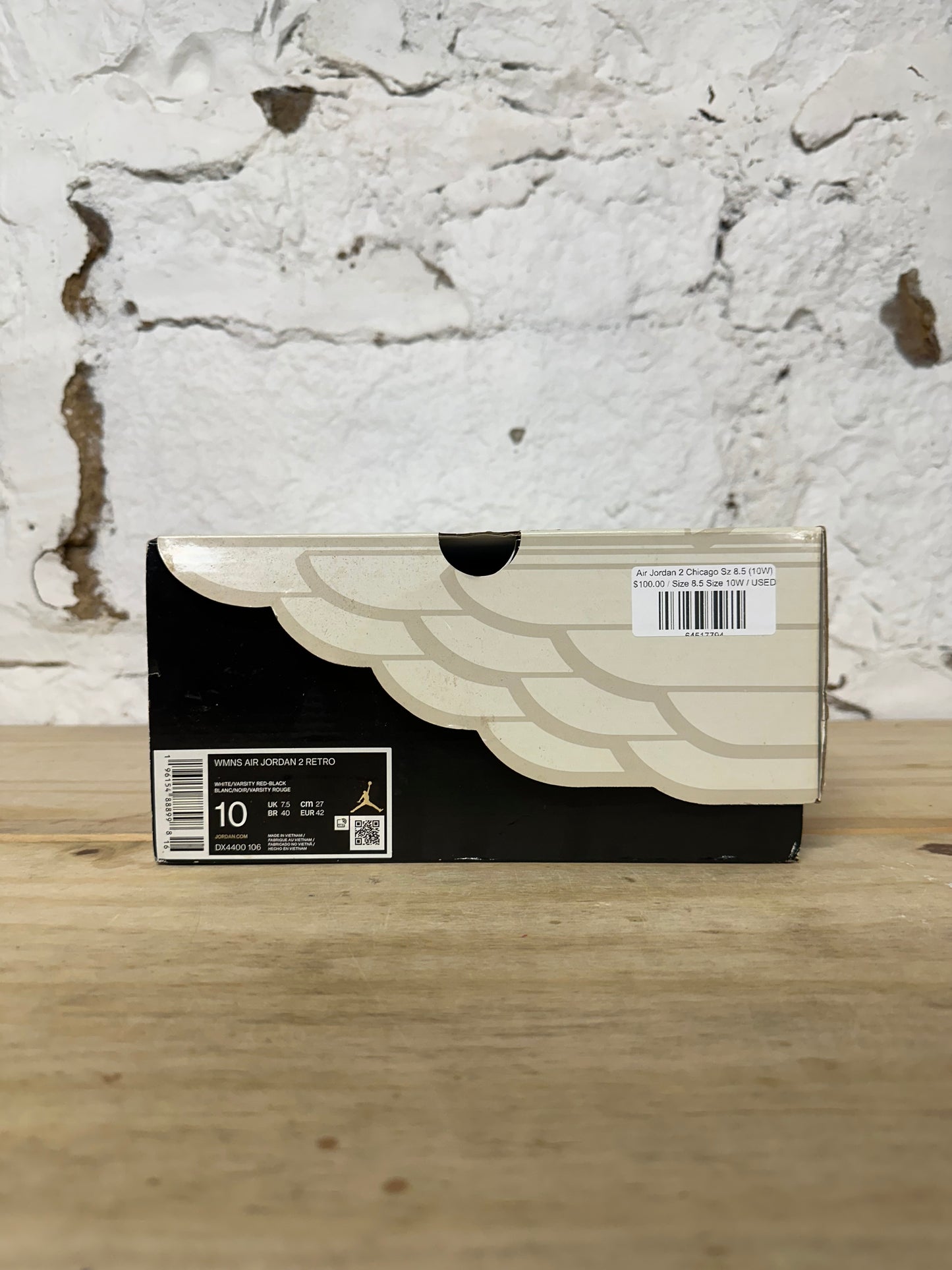 Air Jordan 2 Chicago Sz 8.5 (10W)