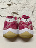 Air Jordan 11 Low Pink Snakeskin Sz 10 (11.5W)