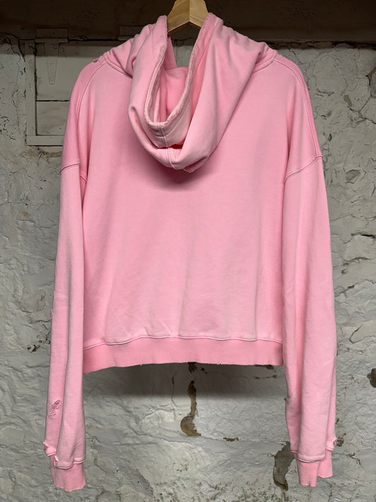 Vale Fest Pink Zip Up Hoodie Sz S