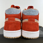 Air Jordan 1 Mid Denim Red Sz 10.5