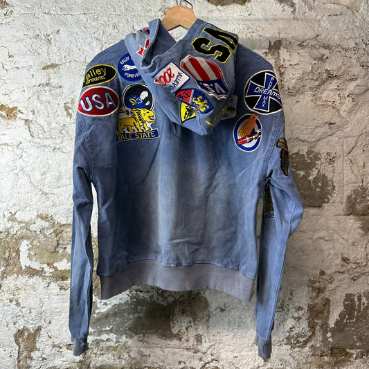 Vale Passport Denim Blue Zip Up Hoodie