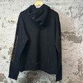 Chrome Hearts Brown Sleeve Spell Hoodie Black Sz M