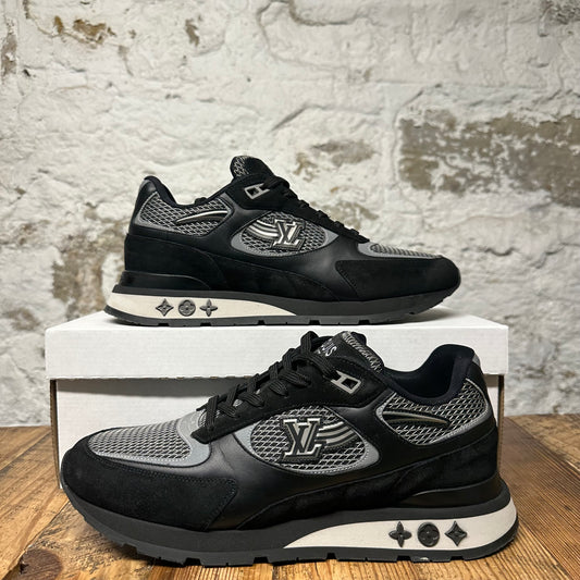 Louis Vuitton Black Silver Runaway Sneaker Sz 9.5 (8LV)