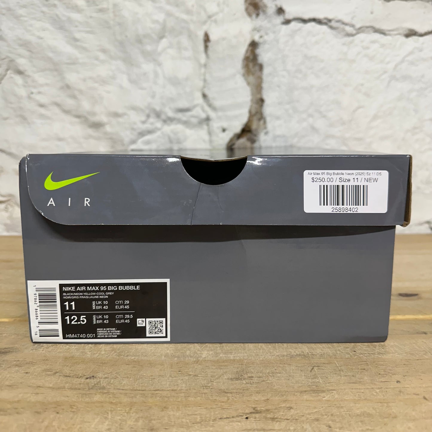 Nike Air Max 95 Big Bubble Neon (2025) Sz 11 DS