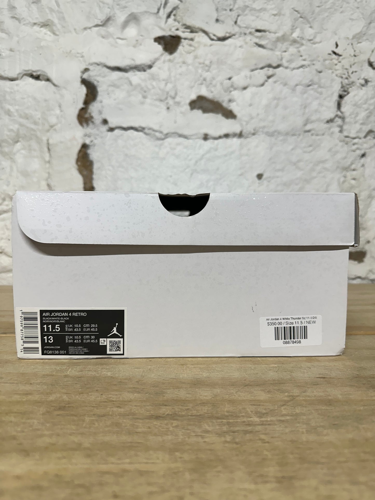 Air Jordan 4 White Thunder Sz 11.5 DS