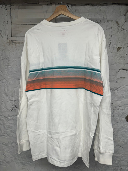 Supreme Shadow Stripe L/S T-Shirt Sz XL DS