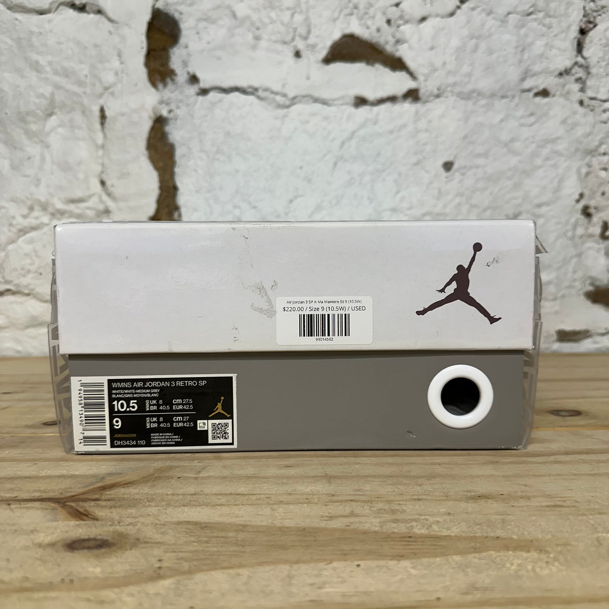 Air Jordan 3 A Ma Maniere Sz 9 (10.5W)