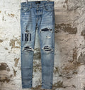 Amiri MX1 Denim Spell Blue Denim Jeans Sz 33