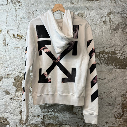 Off White Carvaggio Arrows Hoodie White Sz XS