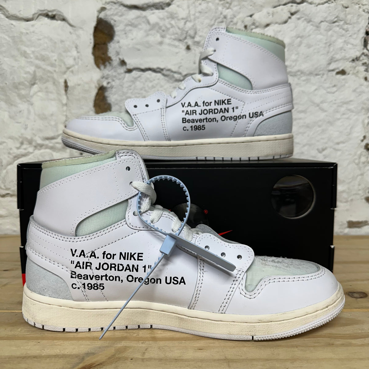 Air Jordan 1 High Virgil Abloh Archive Alaska Sz 9.5