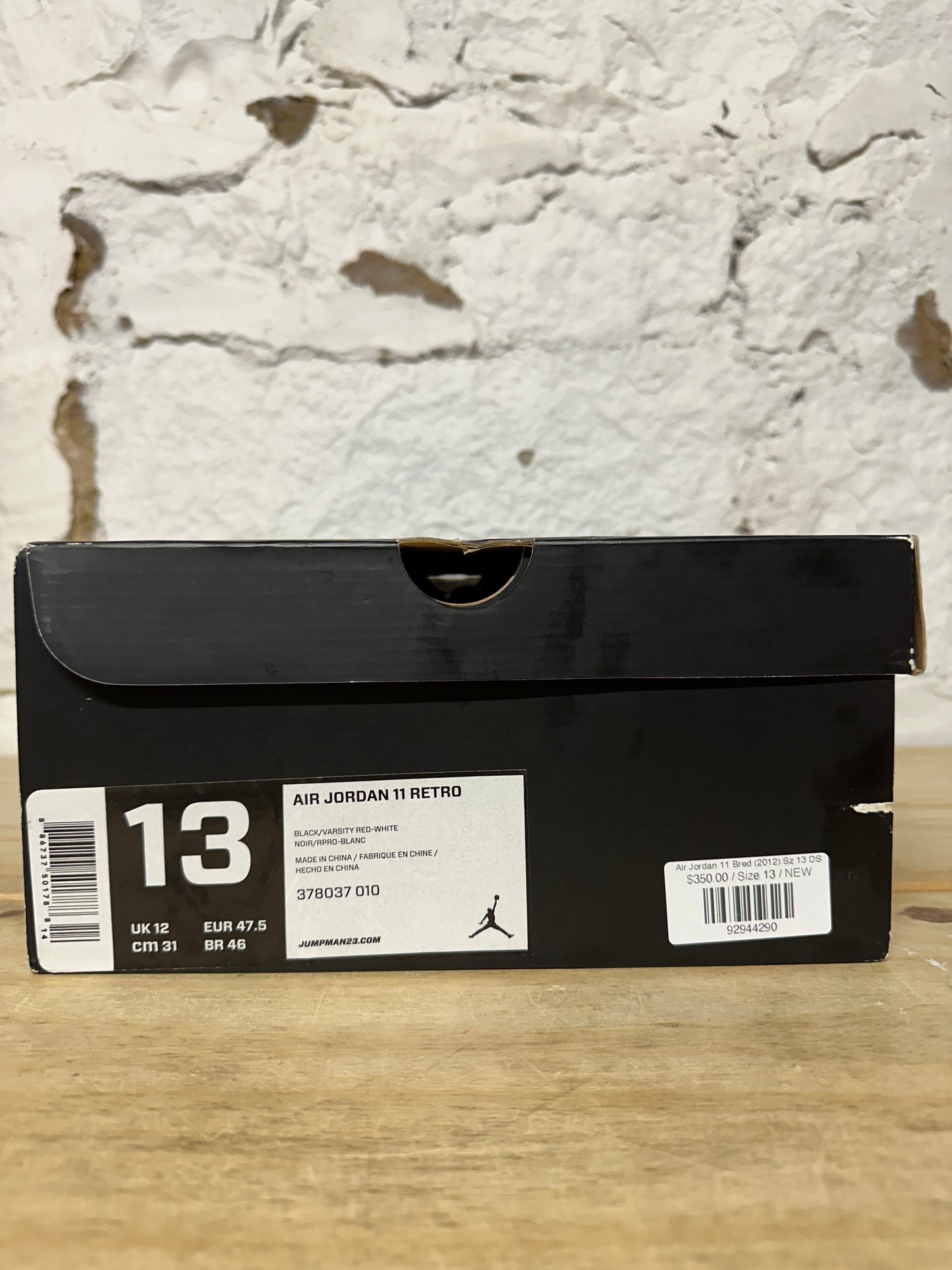 Air Jordan 11 Bred (2012) Sz 13 DS