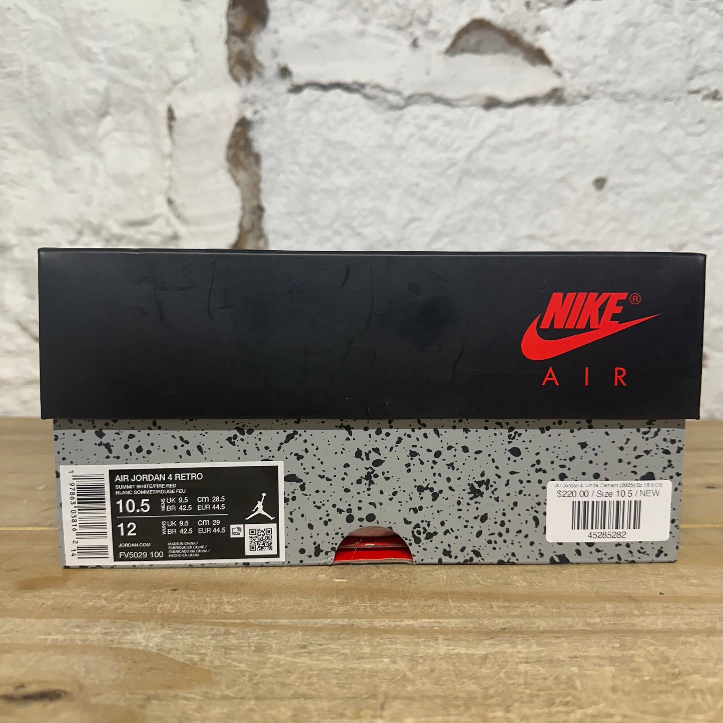 Air Jordan 4 White Cement (2025) Sz 10.5 DS
