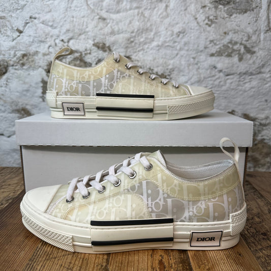 Dior B23 Low Cream Oblique Sneaker Sz 7 (40) No Box