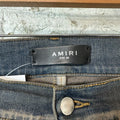 Amiri MX1 Plaid Dirty Blue Denim Jeans Sz 32