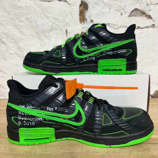 Nike Air Rubber Dunk Off-White Green Strike Sz 12