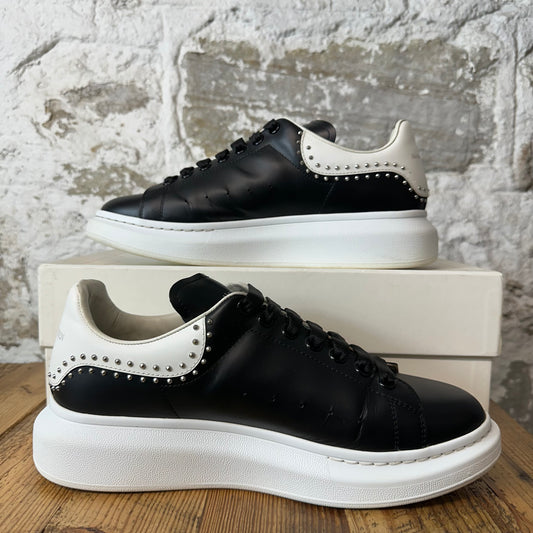 Alexander McQueen White Studded Tab Black White Sneaker Sz 10 (43)