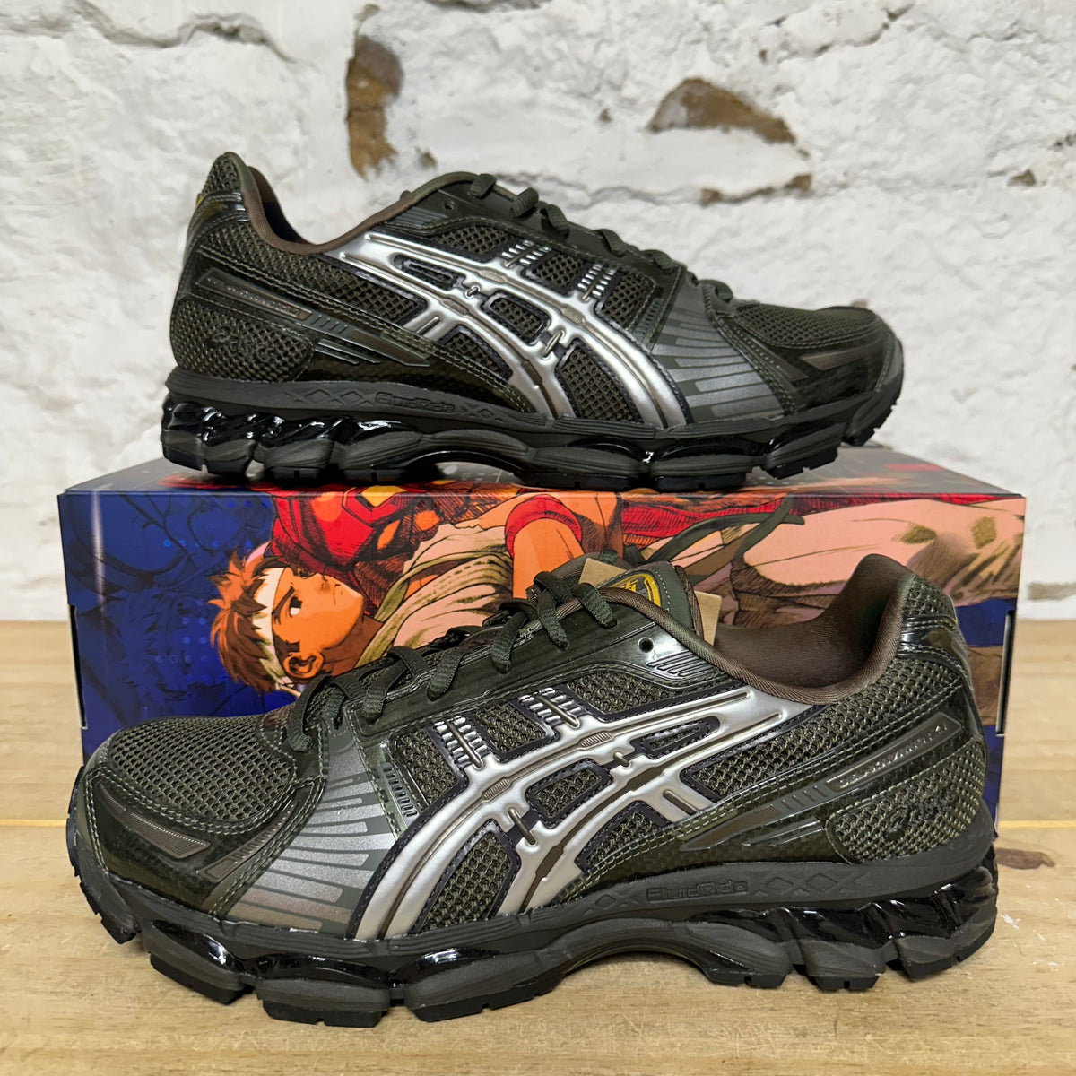 Asics Gel-Kayano 12.1 Kith Marvel Captain America v Guile Sz 10.5 DS