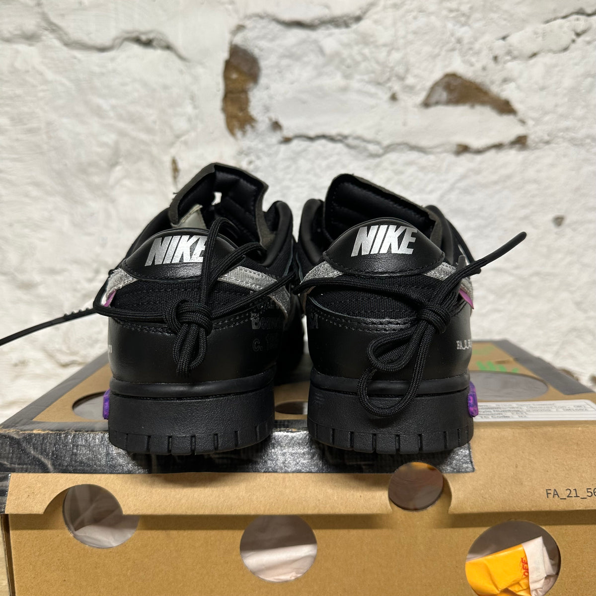 Nike Dunk Low Off-White Lot 50 Sz 9