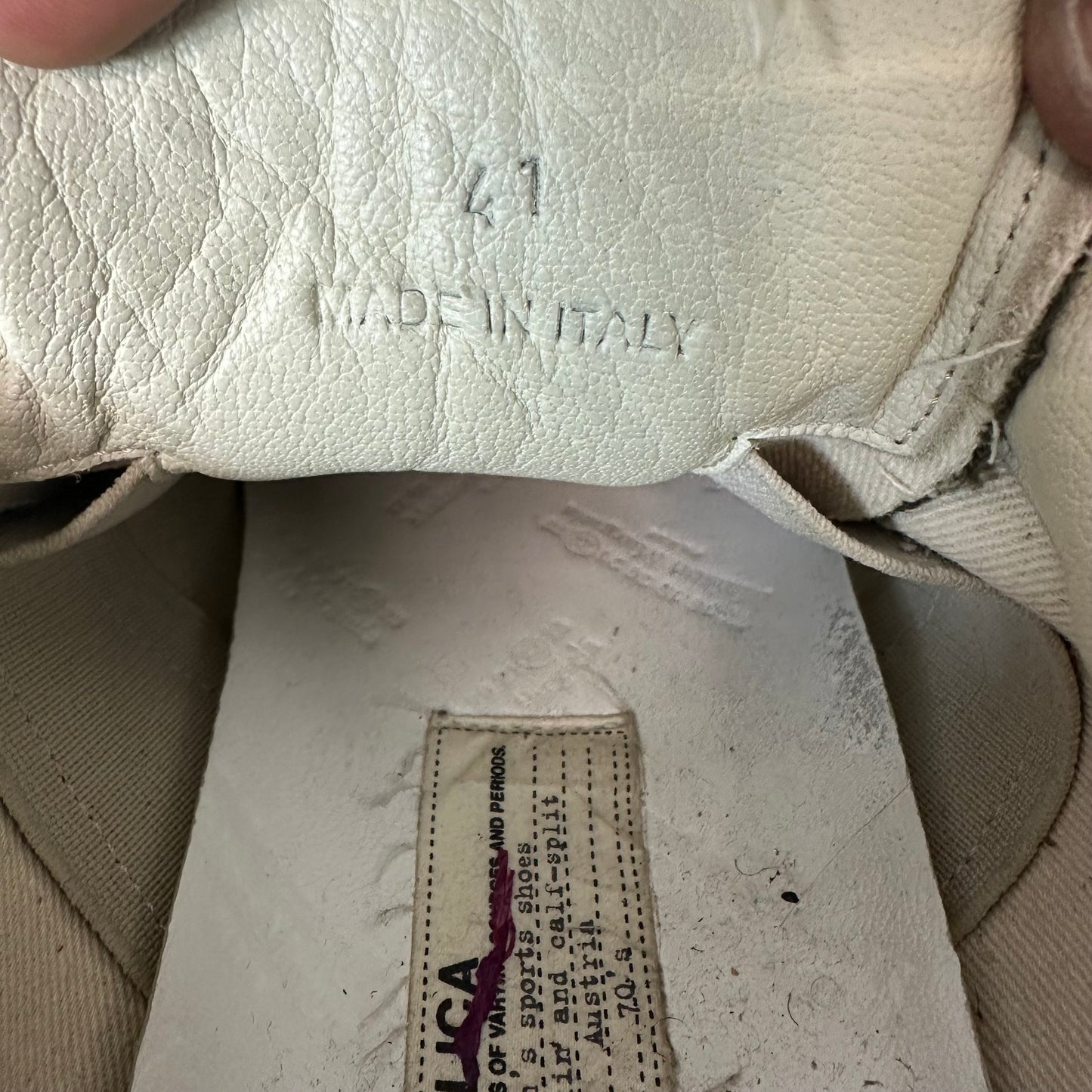 Maison Margiela Replica Green Canvas Sneaker Sz 8 (41)