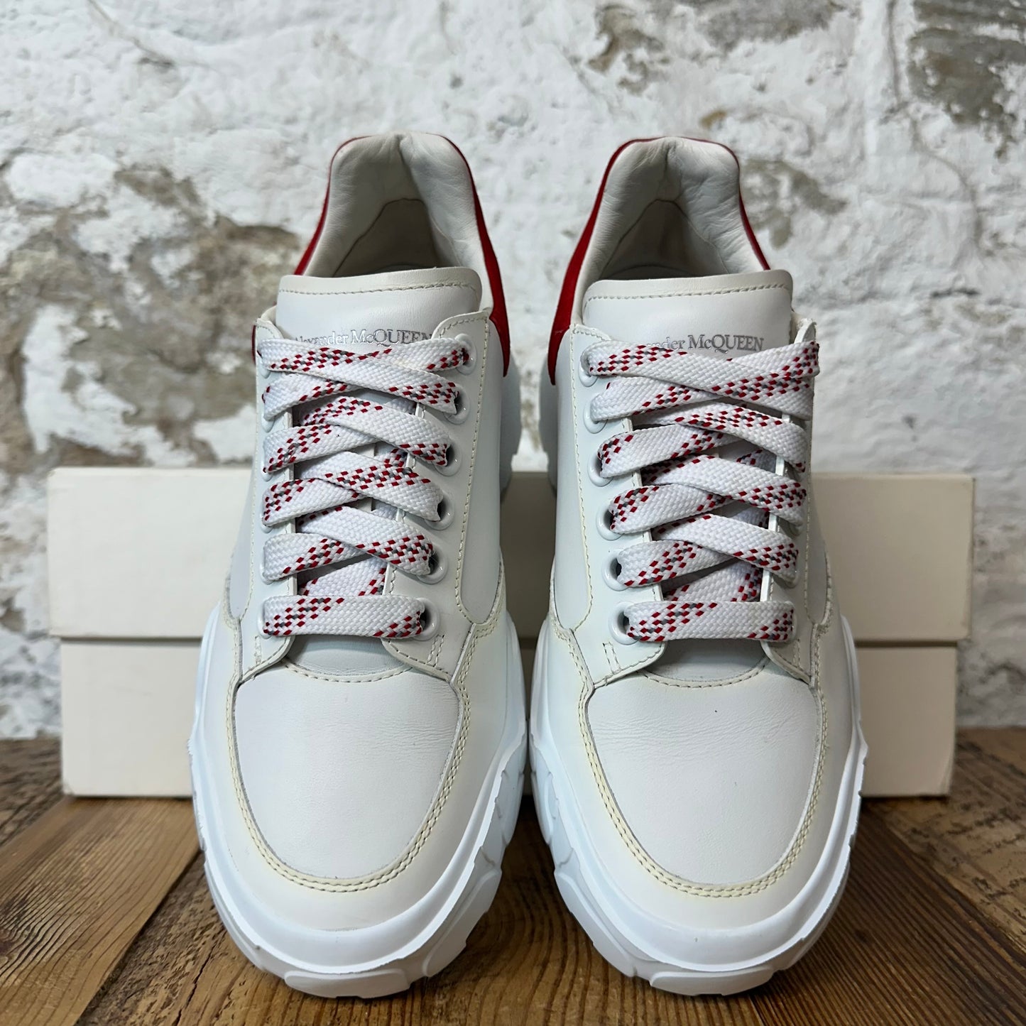 Alexander McQueen Red Tab White Court Sneaker Sz 5.5 (37.5)