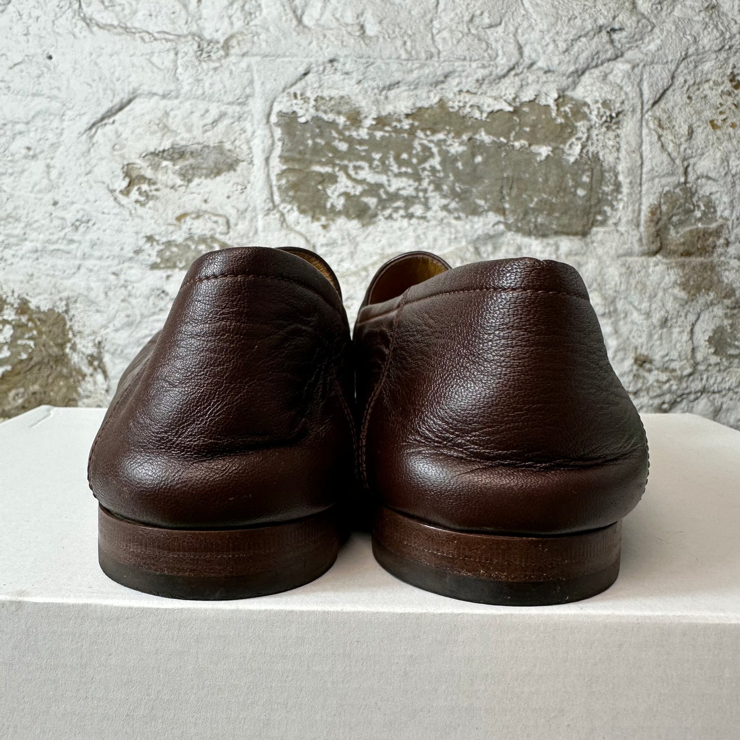 Gucci Horsebit Brown Leather Loafer Sz 9.5