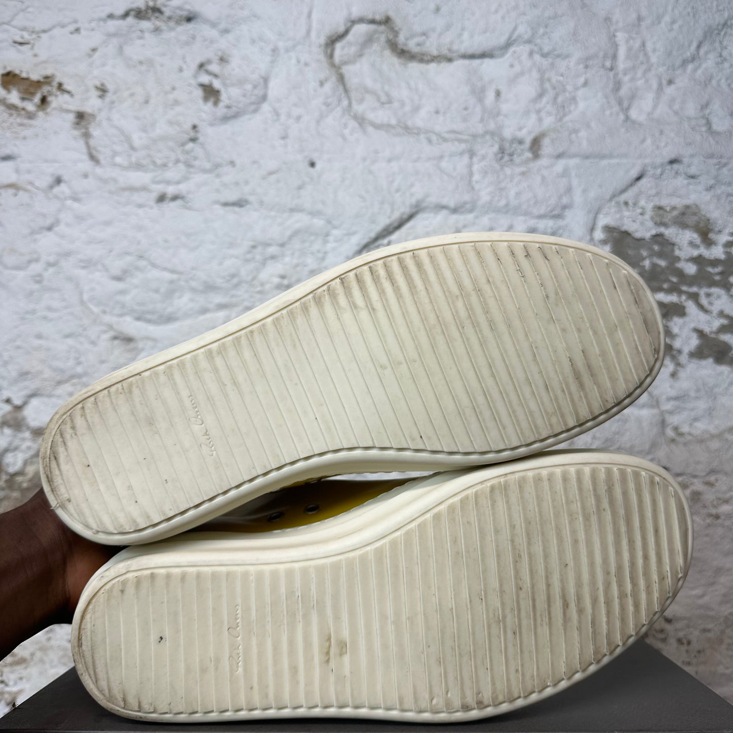 Rick Owens Porterville Lemon Milk Sneaker Sz 10.5 (43.5)