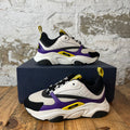 Dior B22 White Black Purple Sneaker Sz 6 (38)