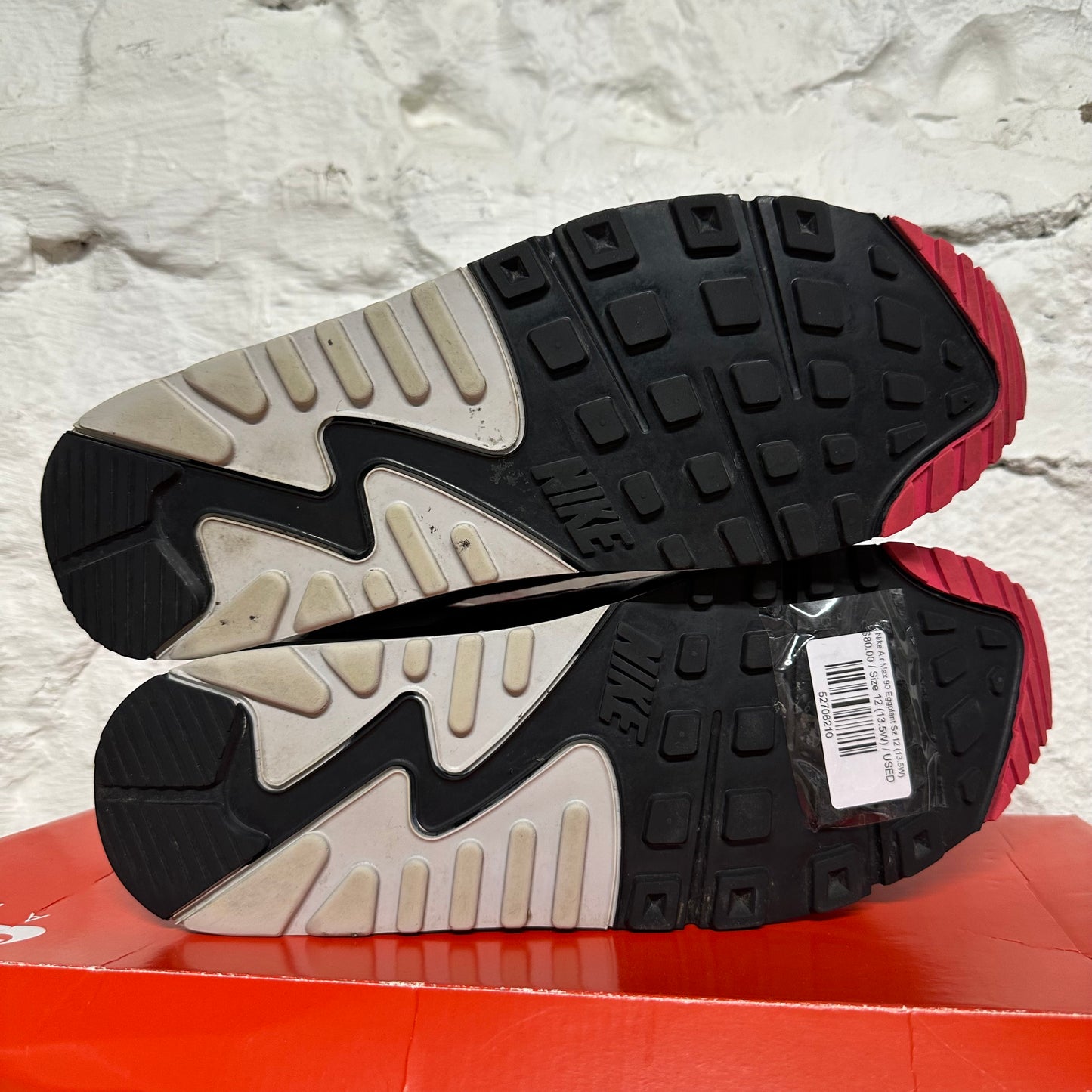 Nike Air Max 90 Eggplant Sz 12 (13.5W)
