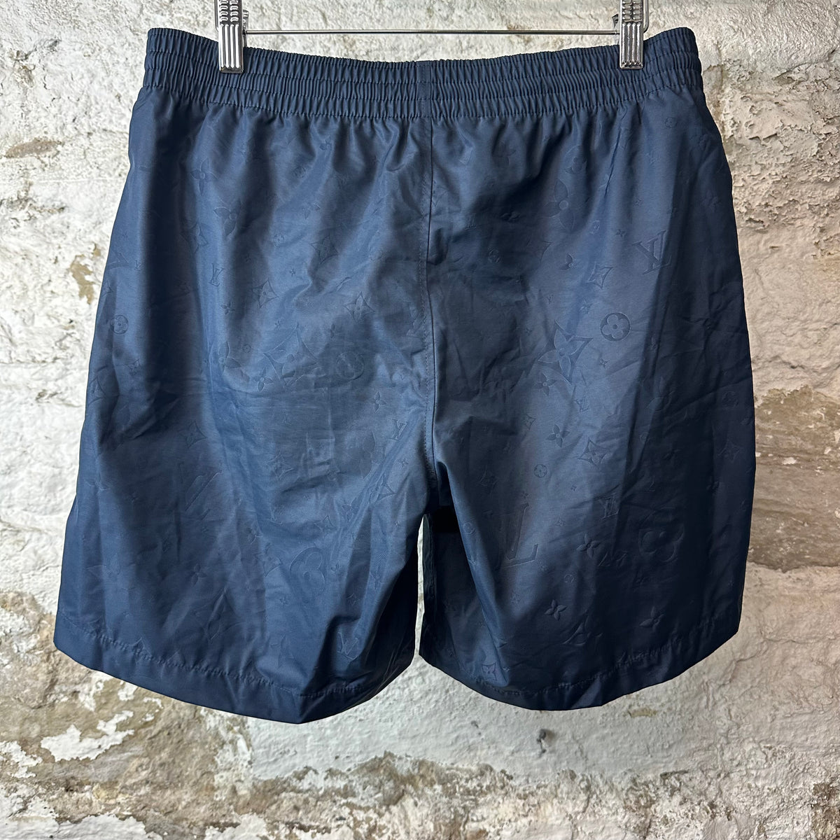 Louis Vuitton Navy Monogram Swim Trunks Sz M