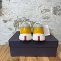 Prada Americas Cup Yellow Patent Grey Sneaker Sz 9 DS (Discolored)