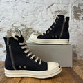 Rick Owens High Quote Black Milk Sneaker Sz 5 (37) DS