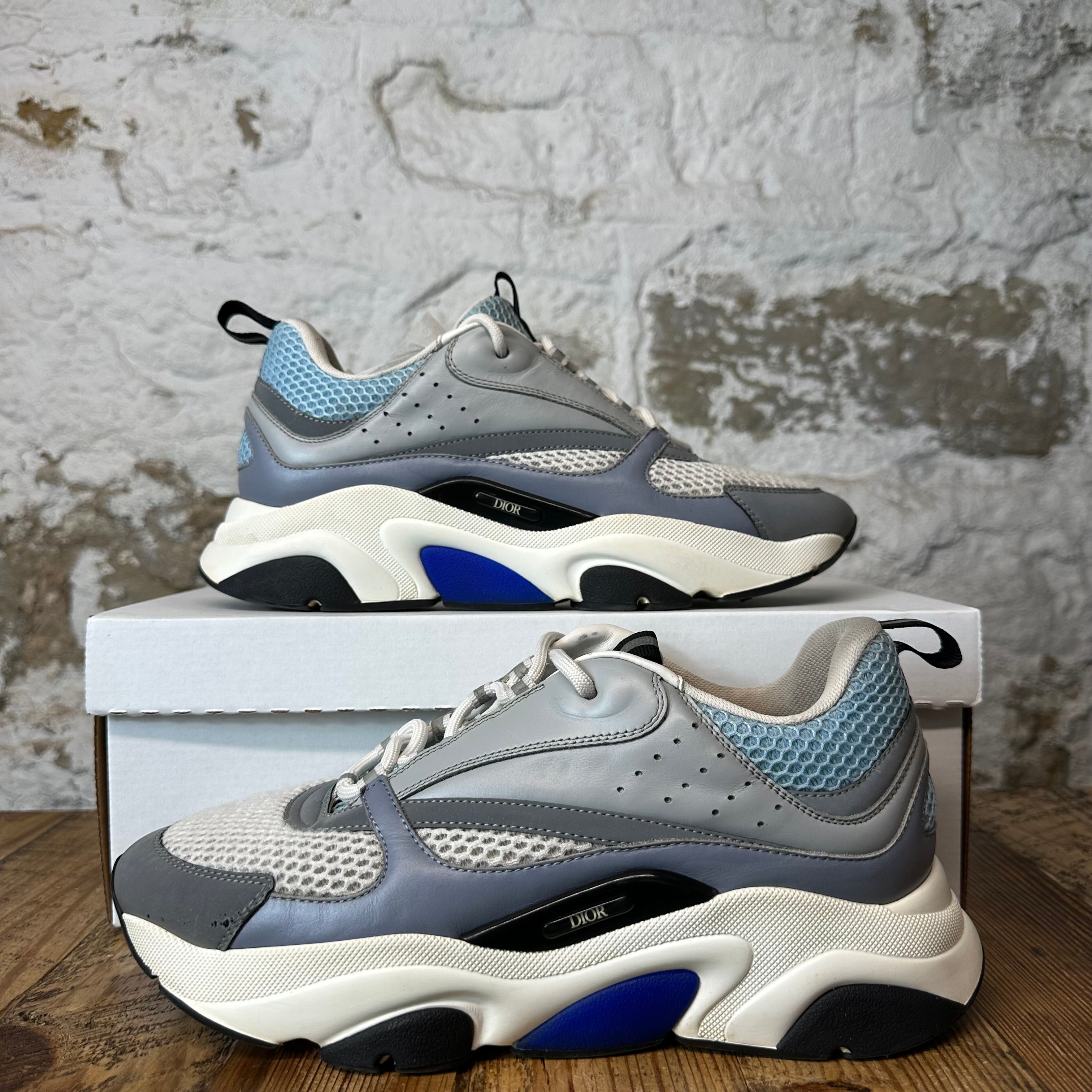 Dior B22 Grey White Blue Sneaker Sz 9 (42)