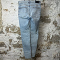 Amiri MX1 Crystal Washed Blue Denim Jeans Sz 34