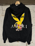 Amiri Playboy Black Yellow Hoodie Sz M