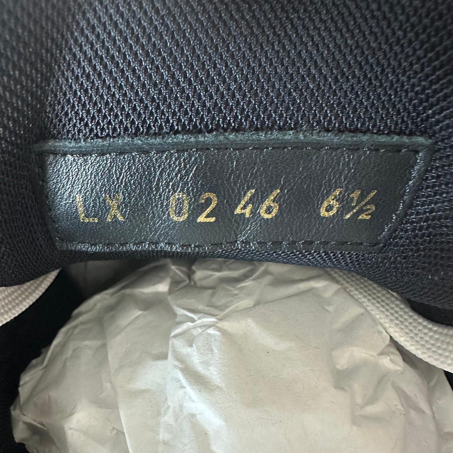 Louis Vuitton Triple Black Trainer Sneaker Sz 8 (6.5LV)