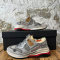 Gucci Ultrapace Silver Glitter Sneaker Sz 4 (35)