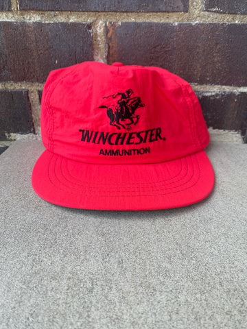 Winchester Ammunition ‘80s Embroidered Leather Strap Hat