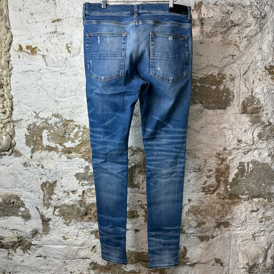 Amiri Plain Dark Blue Denim Jeans Sz 36