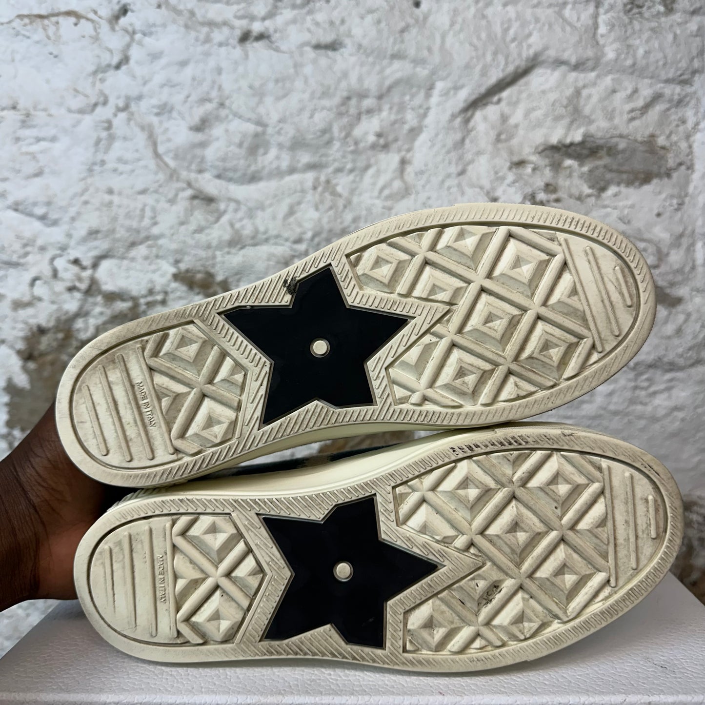 Dior Walk N Dior Blue White Stripe Sneaker Sz 5 (37)