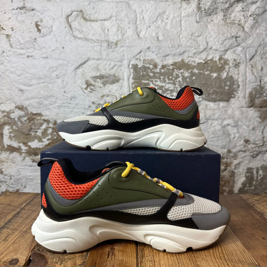 Dior B22 Orange Green White Sneaker Sz 13 (46)