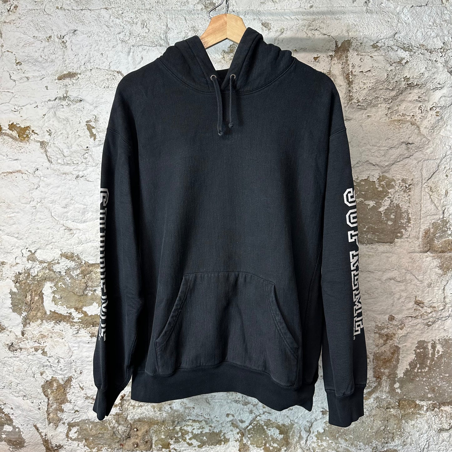 Supreme Collegiate Black Hoodie Sz M