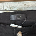 Amiri Red Velour Stripe Black Denim Jeans Sz 32