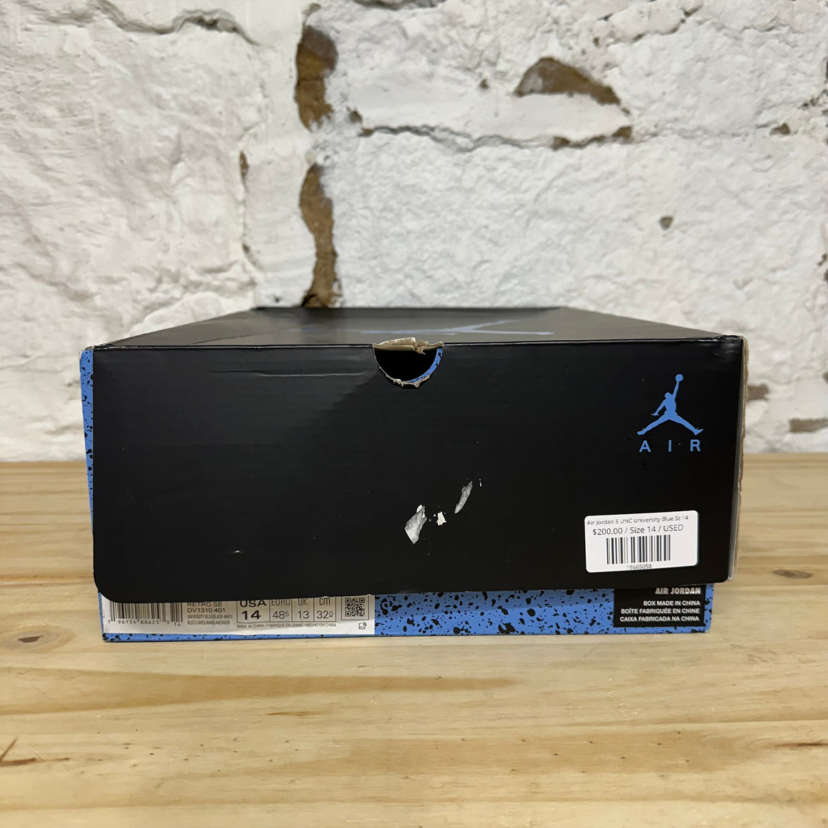 Air Jordan 5 UNC University Blue Sz 14