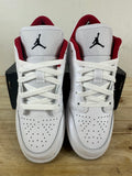 Air Jordan 1 Low White Gym Red Black Sz 4.5Y DS