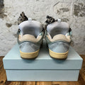 Lanvin Curb Black White Lace Green Blue Sneaker Sz 11 (44)