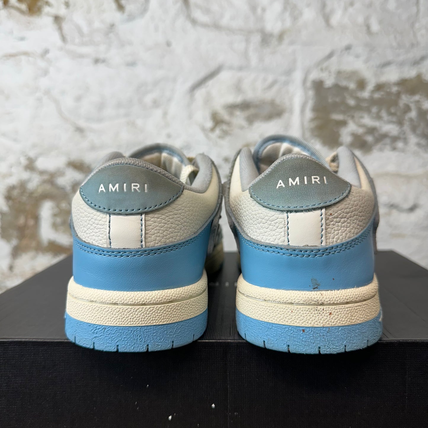 Amiri Light Blue Skeleton White Cream Sneaker Sz 6 (38)