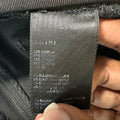 Amiri MX1 Black Leather Black Waxed Denim Jeans Sz 28