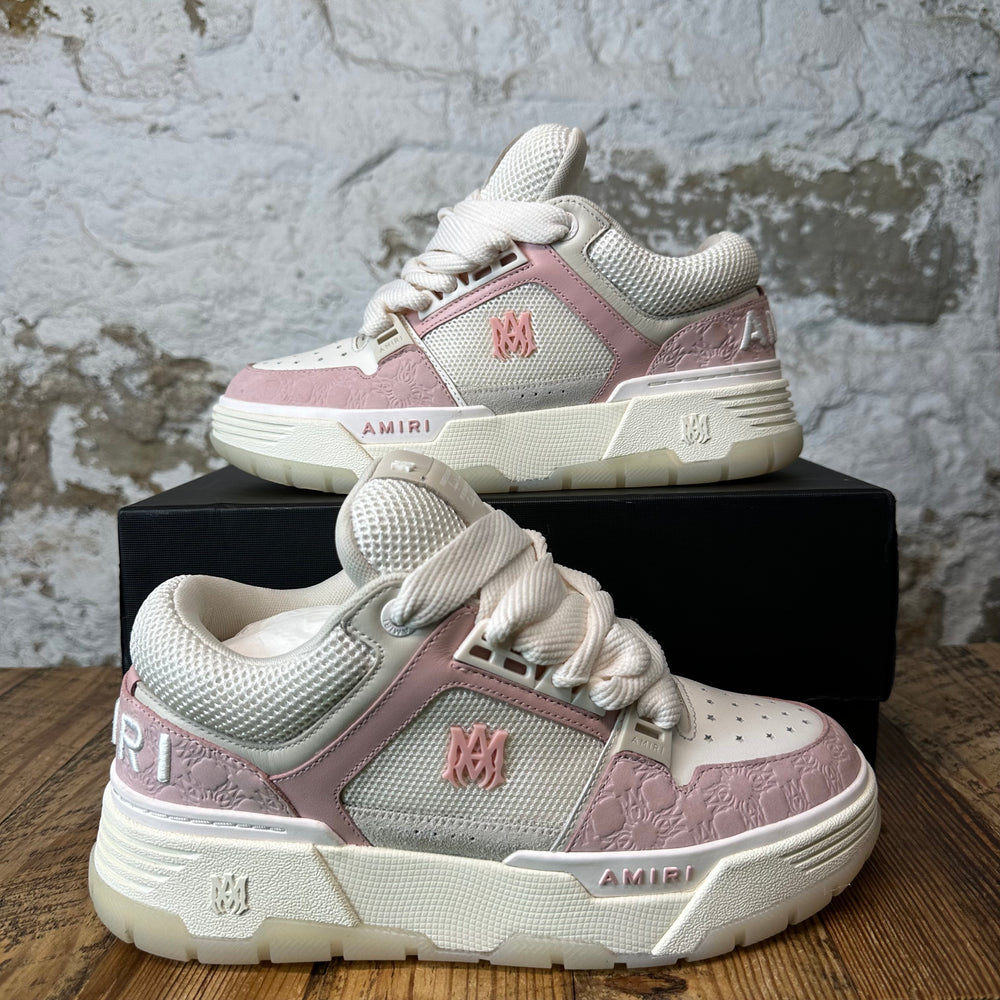 Amiri MA-1 Pink Paisley White Cream Sneaker Sz 7 (40)